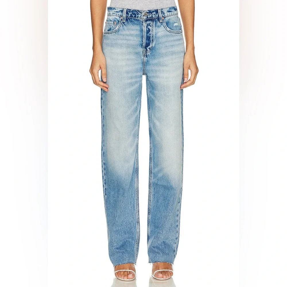 GRLFRND girlfriend distressed low rise boyfriend denim jeans - Picture 7 of 7